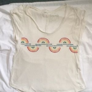 Free people distressed t shirt